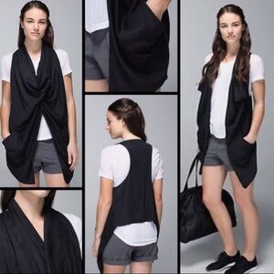 Lululemon Tranquility Sleeveless Wrap Scarf Vest 4